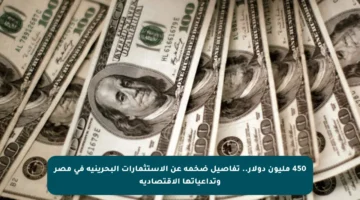 450 مليون دولار.. تفاصيل ضخمة عن الاستثمارات البحرينية في مصر وتداعياتها الاقتصادية